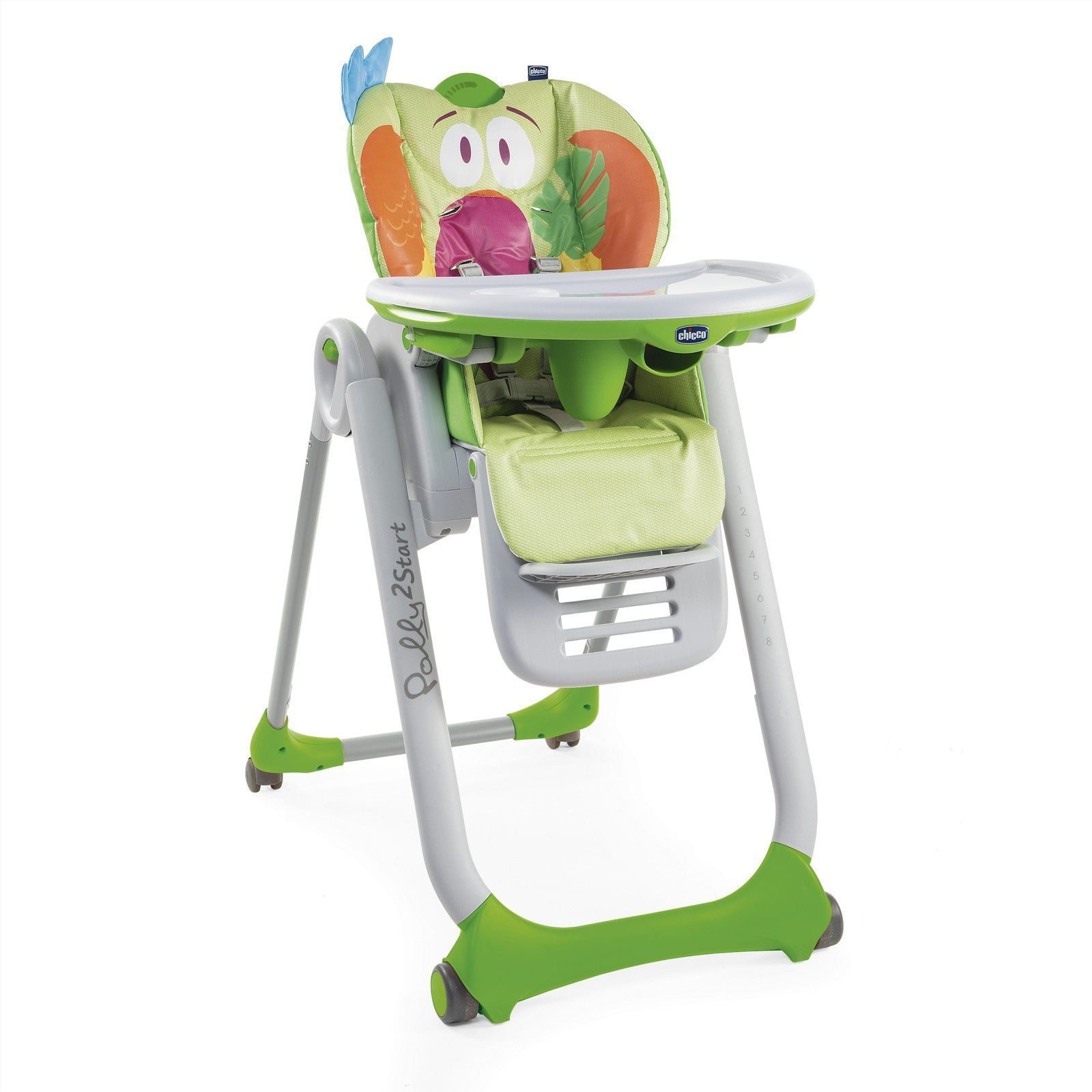 фото Стульчик для кормления chicco polly 2start parrot