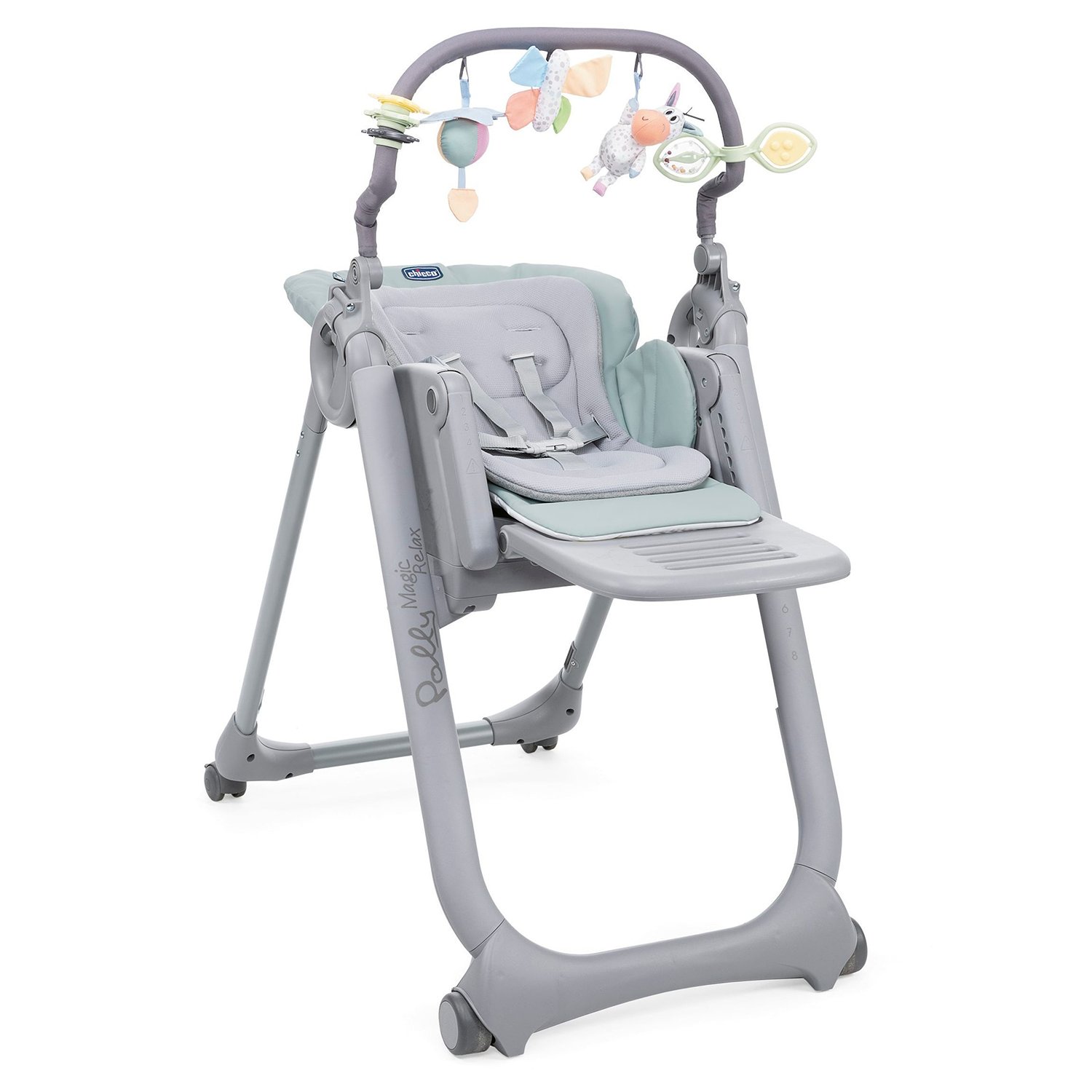 фото Стульчик для кормления chicco polly magic relax antiguan sky