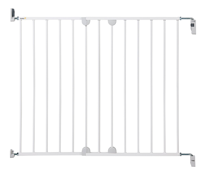 Металлический барьер-калитка Safety 1st Wall-Fix Extending Metal 62-102 см, белый