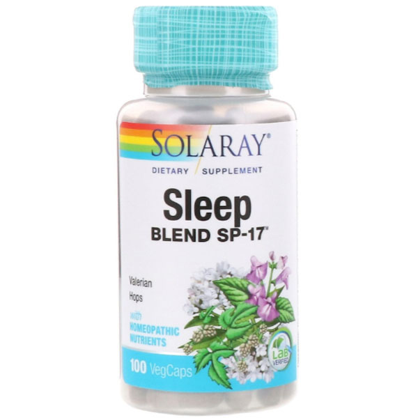 

Solaray Sleep Blend SP-17 100 капсул, Sleep Blend SP-17