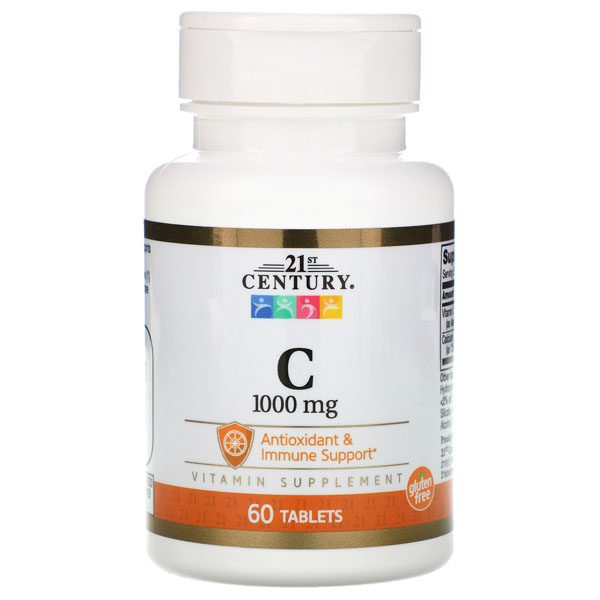 Купить 21st Century - Vitamin C - 1000 mg (60 таблеток) - Витамин C 1000 мг