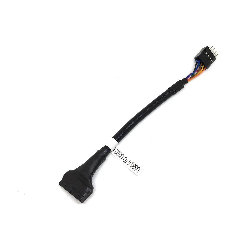 фото Кабель espada usb 9 pin-usb 19 pin , m-f 0,15м black (10pinmto20pinf)