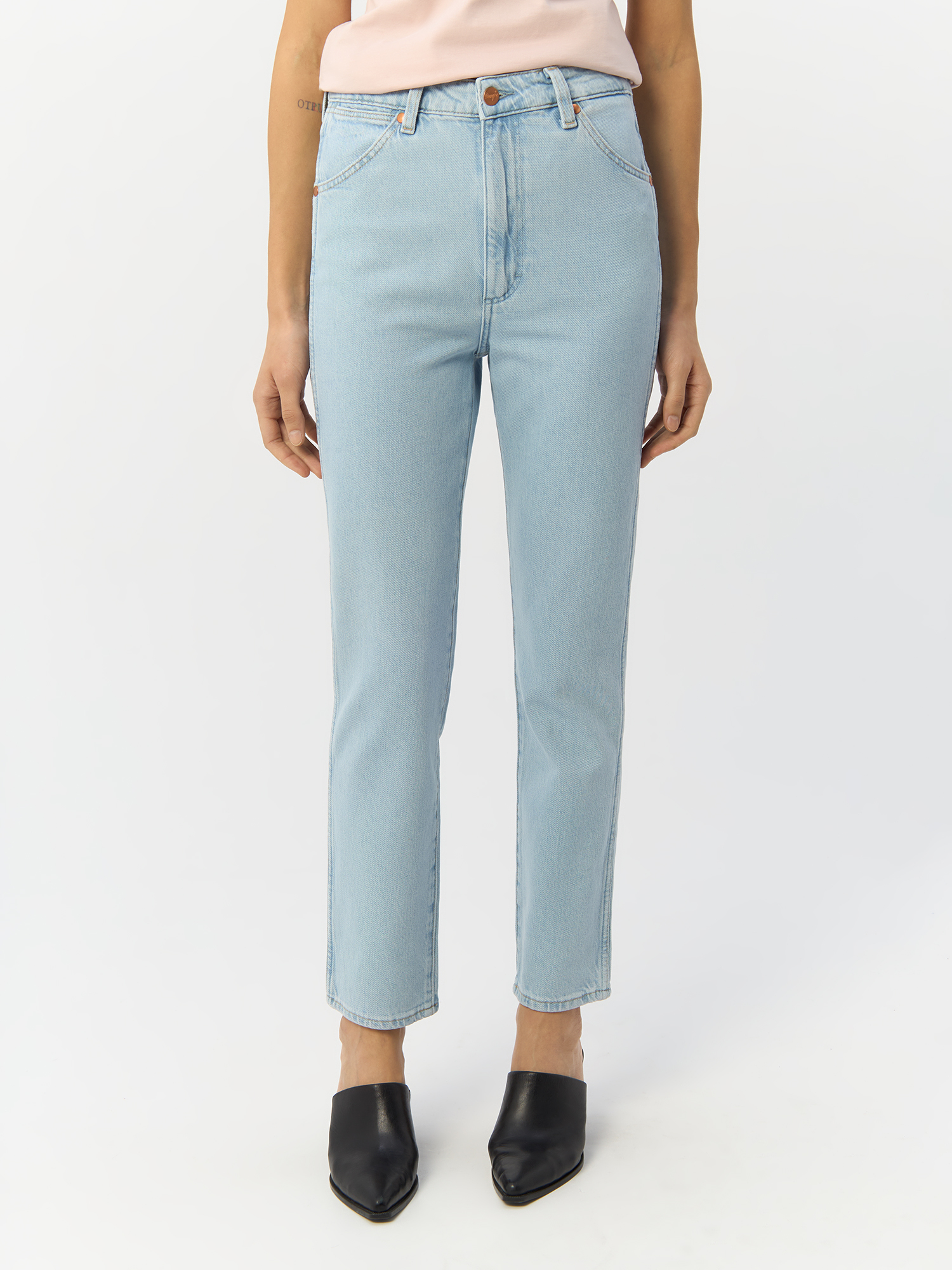 

Джинсы женские Wrangler 112332365 голубые 26/32, Голубой, 112332365