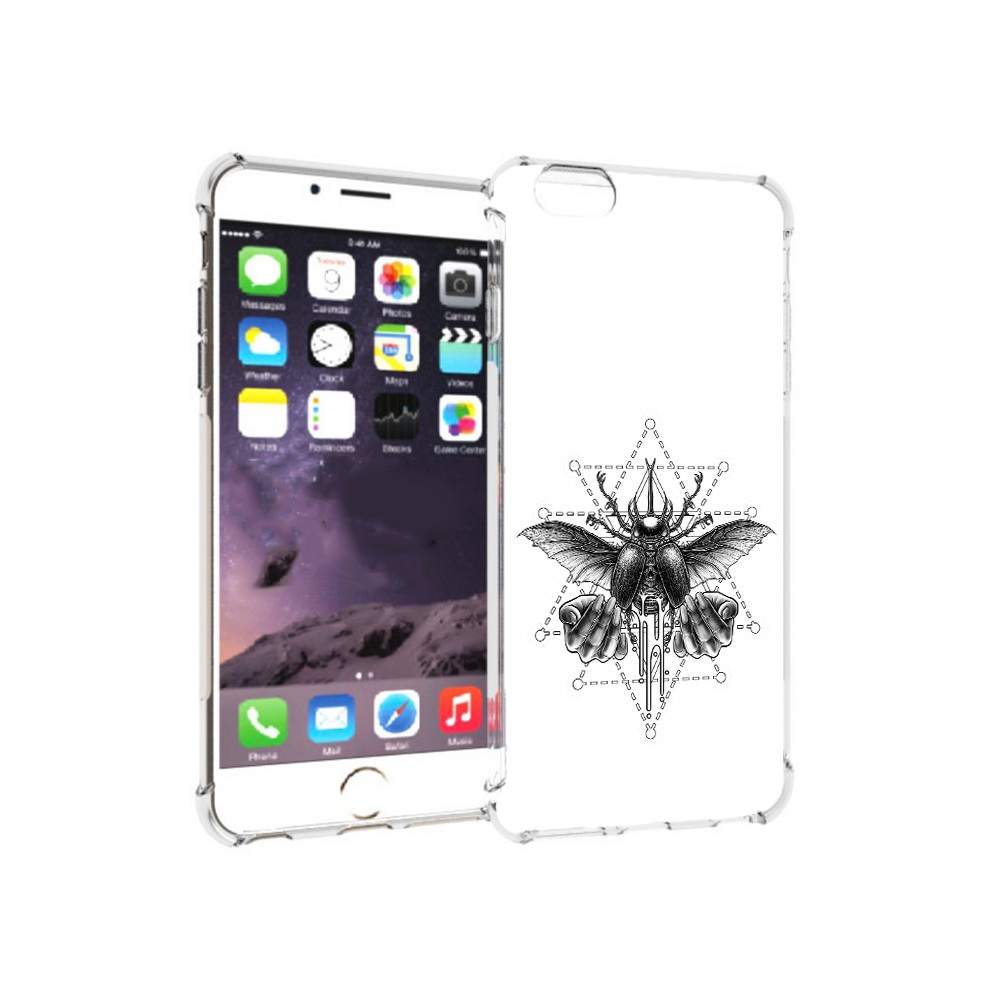 

Чехол MyPads Tocco для Apple iPhone 6 Plus скарабей, Прозрачный, Tocco
