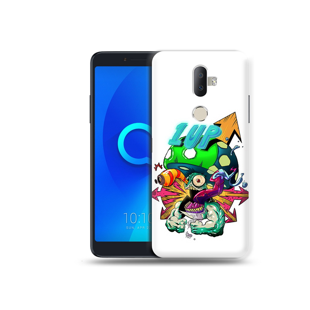 

Чехол MyPads Tocco для Alcatel 3V сильный гриб абстракция, Прозрачный, Tocco
