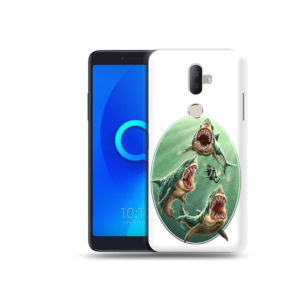 

Чехол MyPads Tocco для Alcatel 3V синяя бездна, Прозрачный, Tocco