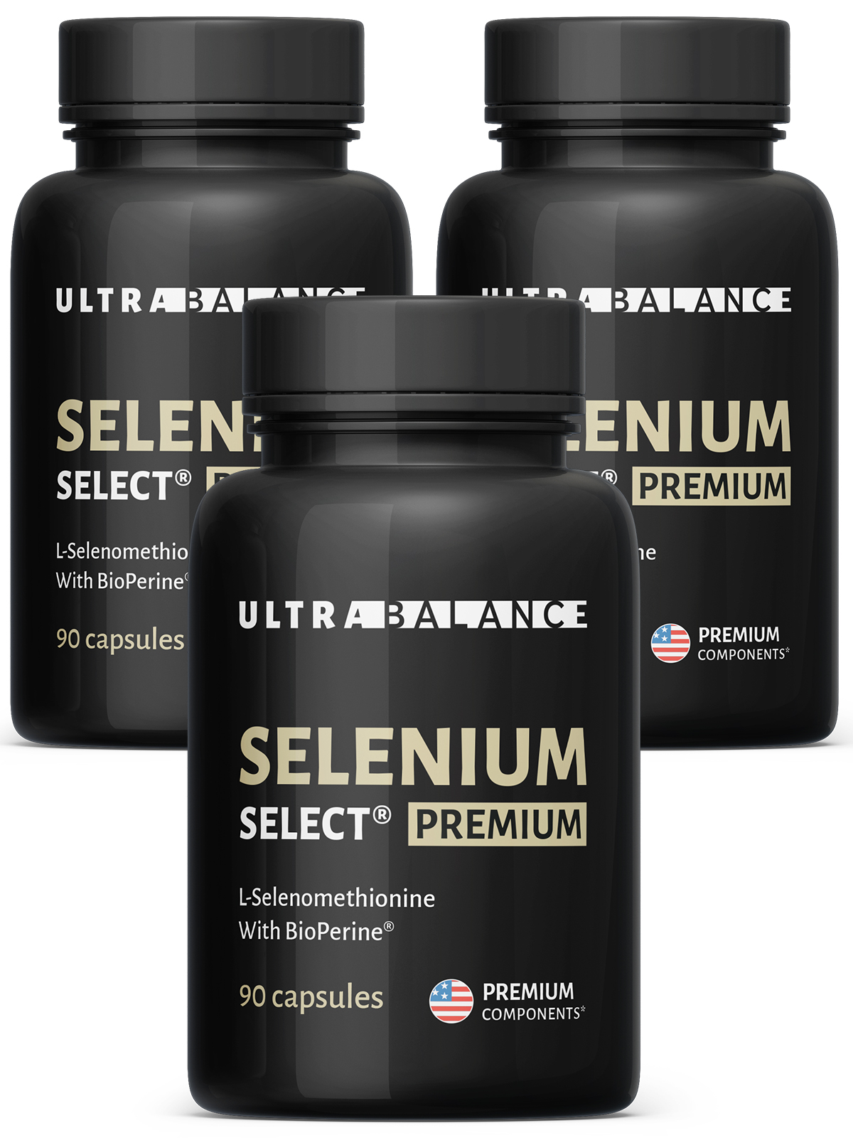 Купить Selenium Select Premium With BioPerine, Селен UltraBalance Select Premium капсулы 90 шт. x 3