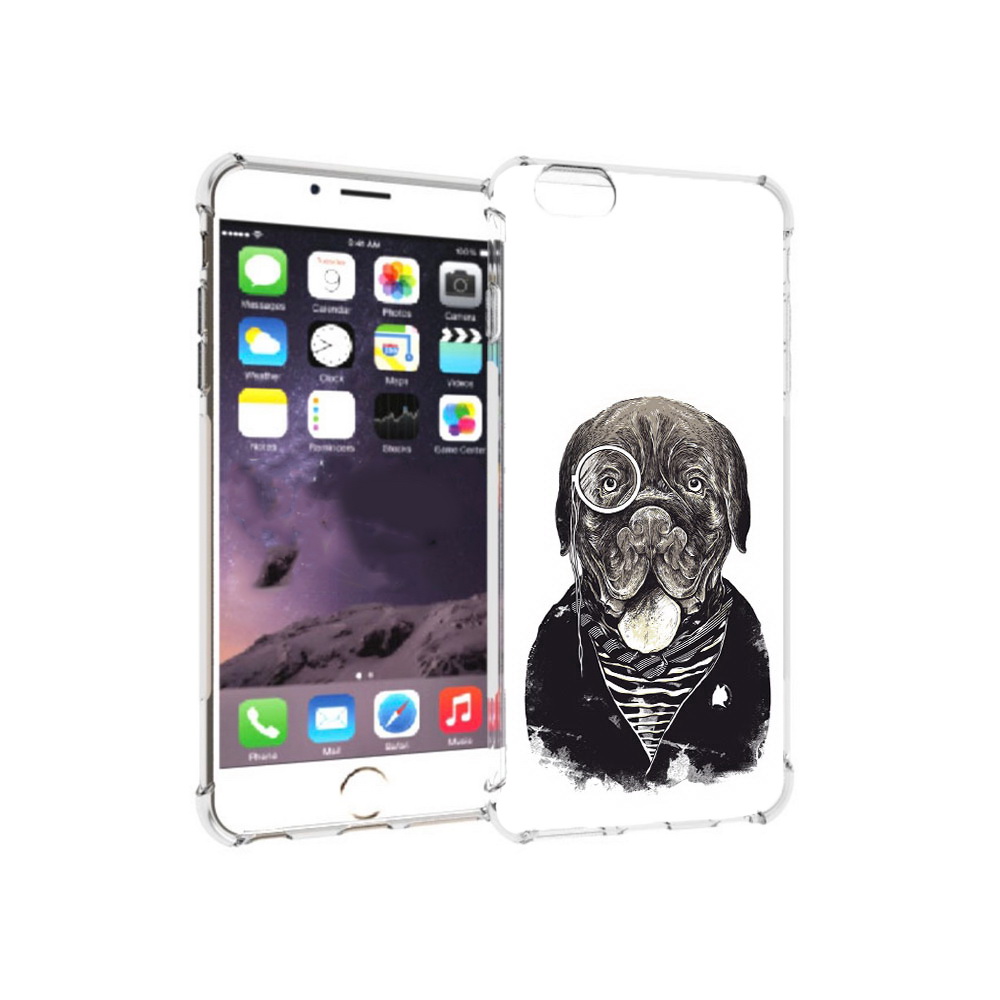 

Чехол MyPads Tocco для Apple iPhone 6 Plus солидный песик, Прозрачный, Tocco