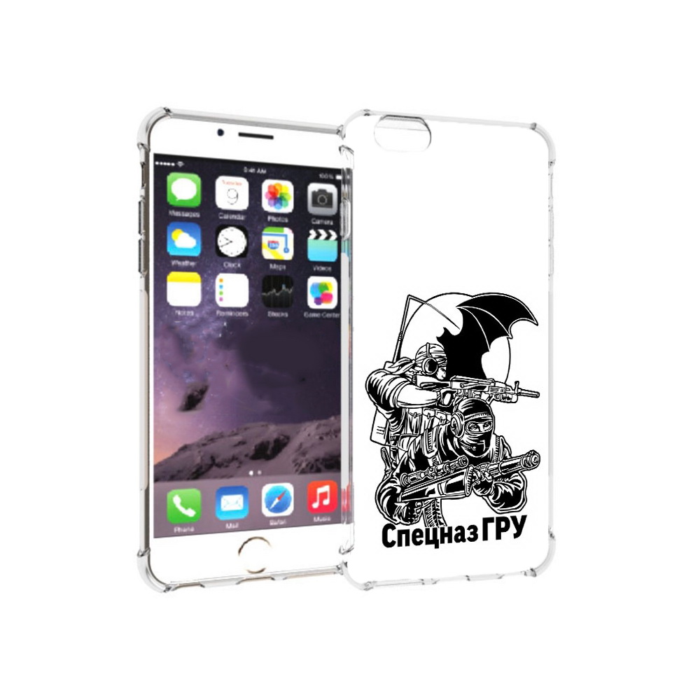 

Чехол MyPads Tocco для Apple iPhone 6 Plus спецназ гру, Прозрачный, Tocco