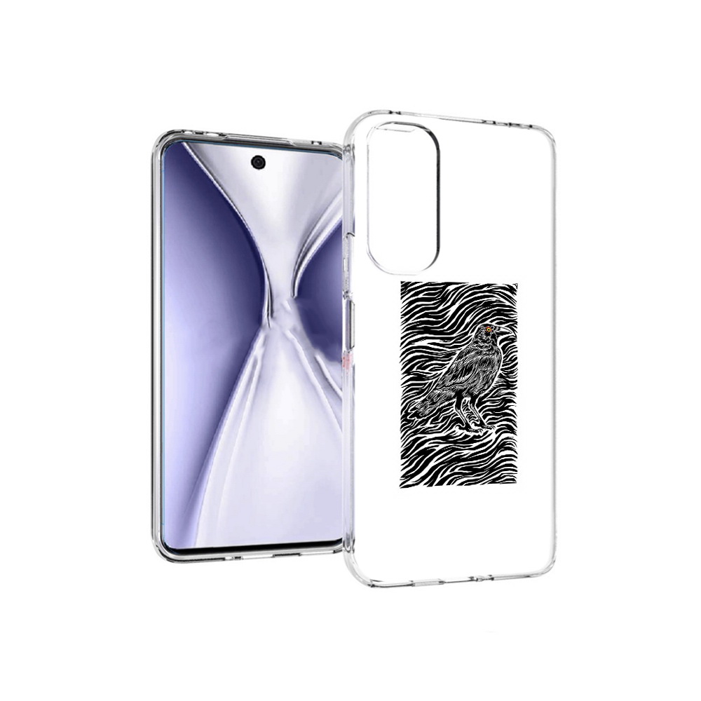 

Чехол MyPads Tocco для Huawei Honor X20 ворон в абстракции, Прозрачный, Tocco