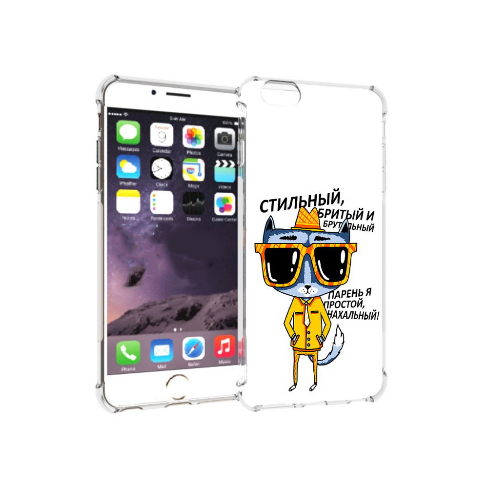 

Чехол MyPads Tocco для Apple iPhone 6 Plus стильный кот, Прозрачный, Tocco
