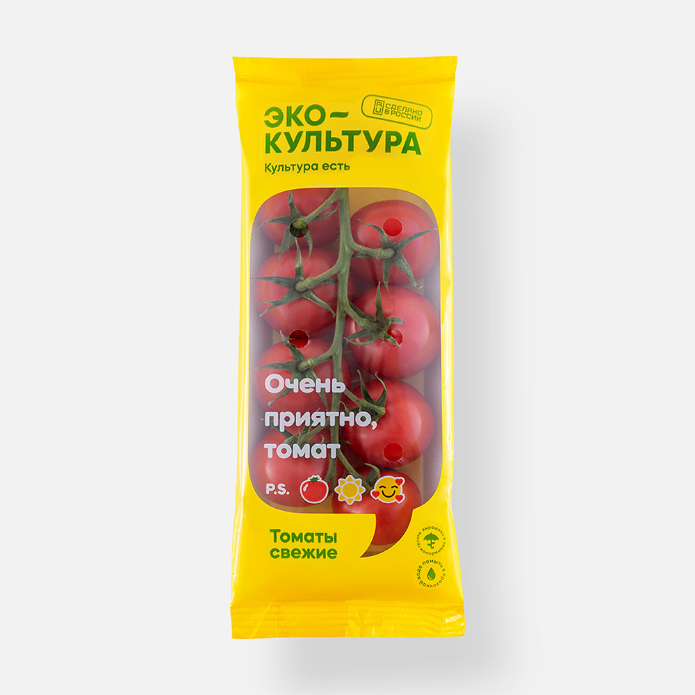

Томаты Эко-культура коктейльные, розовые, на ветке, 300 г