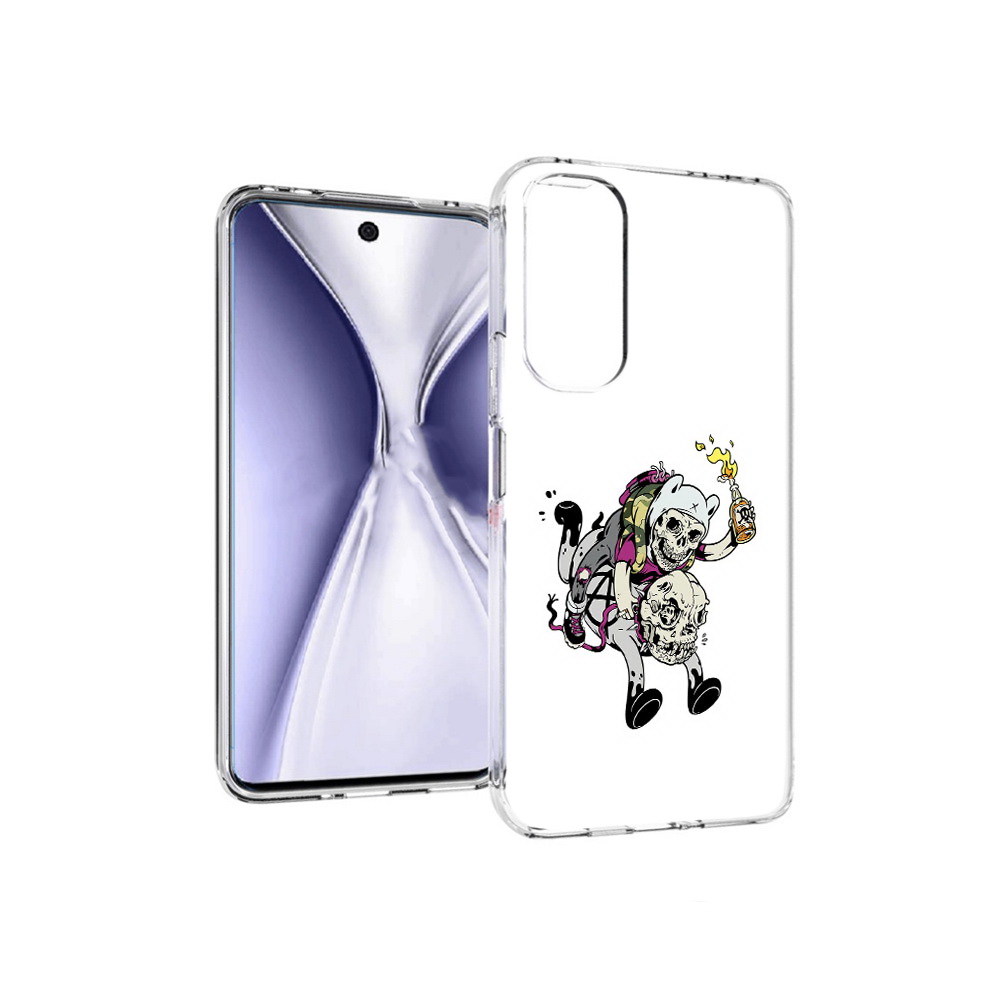 

Чехол MyPads Tocco для Huawei Honor X20 время приключений скелеты, Прозрачный, Tocco