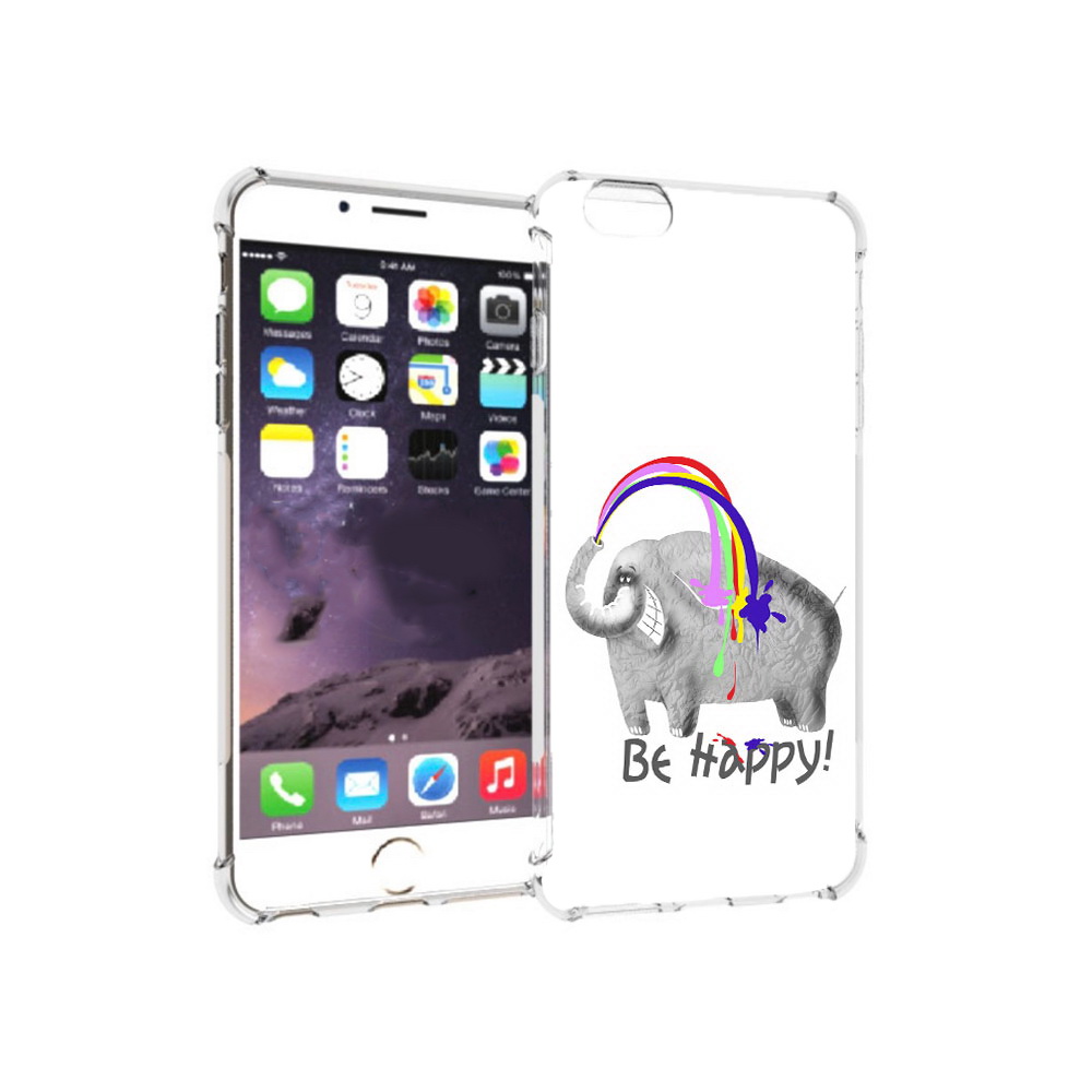 

Чехол MyPads Tocco для Apple iPhone 6 Plus счастливый слон, Прозрачный, Tocco