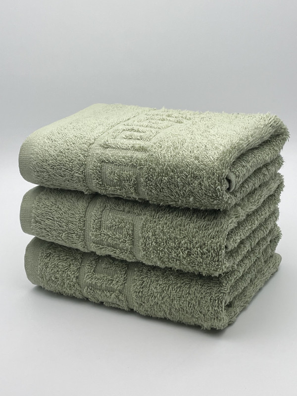 

Полотенца махровые 50х90 комплект из 3 шт. ОЛИВА, миди_3