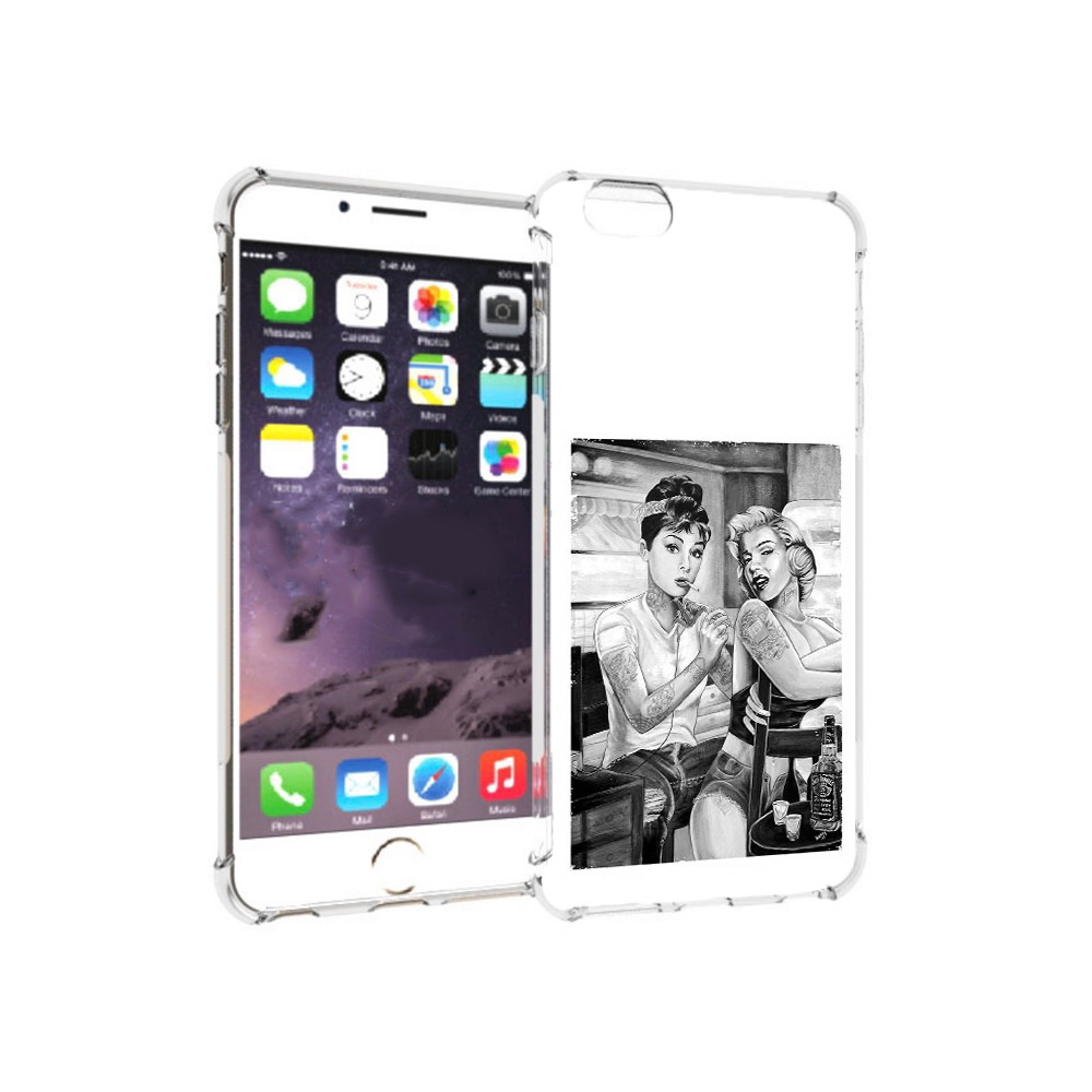 

Чехол MyPads Tocco для Apple iPhone 6 Plus тату мастер, Прозрачный, Tocco