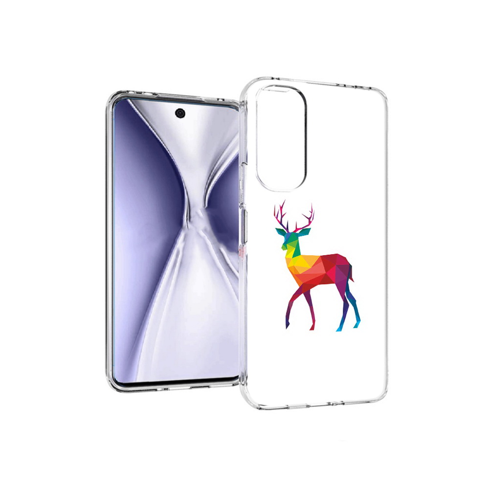 

Чехол MyPads Tocco для Huawei Honor X20 геометрический олень, Прозрачный, Tocco