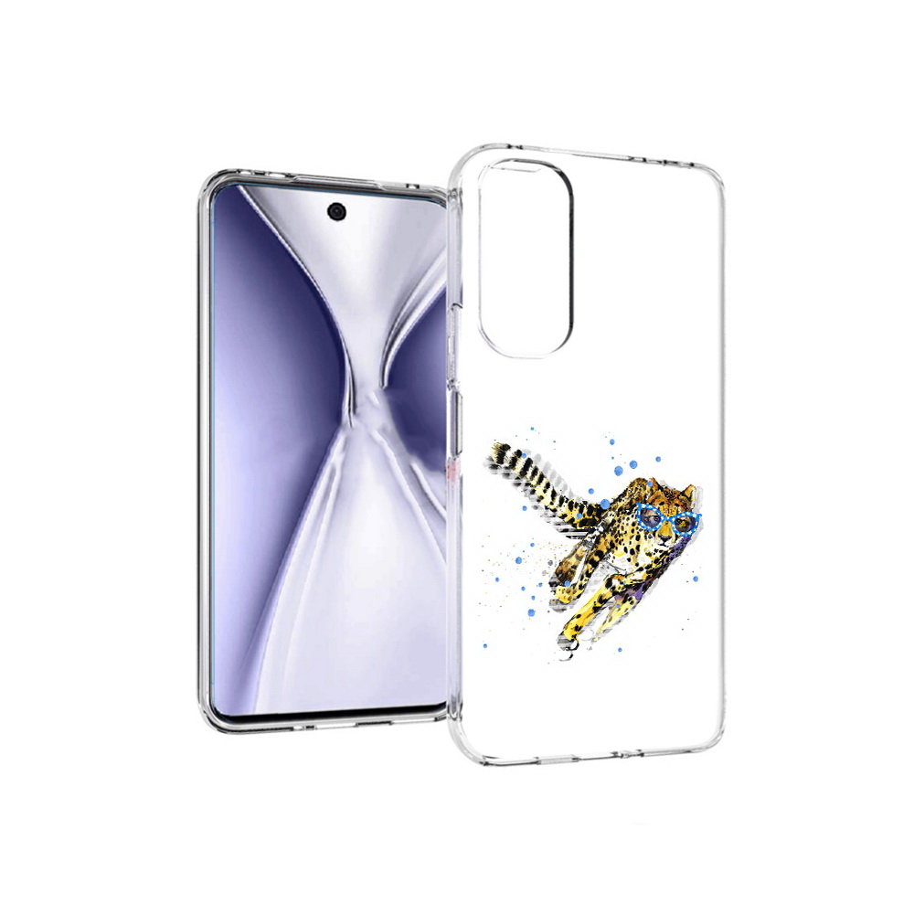 

Чехол MyPads Tocco для Huawei Honor X20 гепард в очках, Прозрачный, Tocco