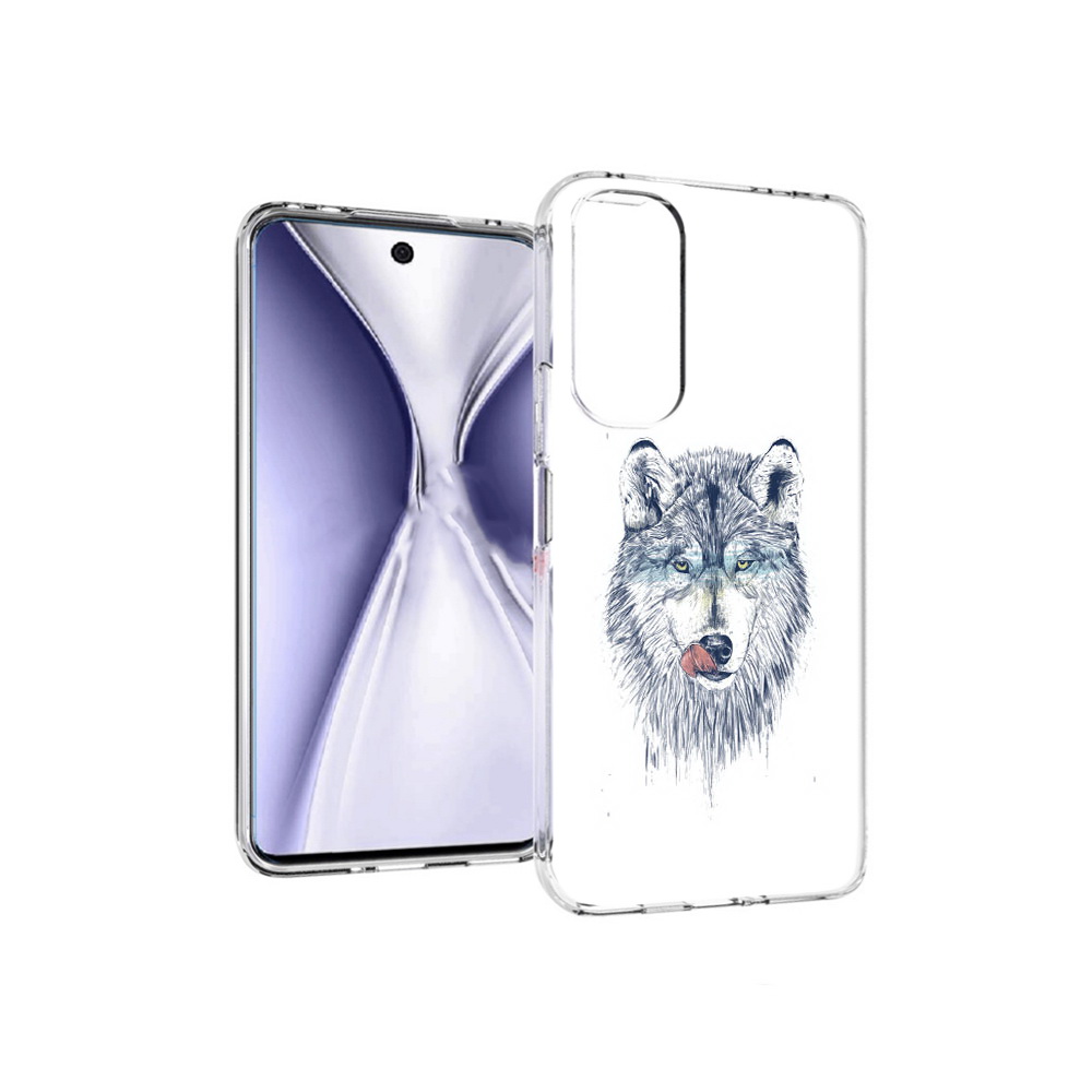 

Чехол MyPads Tocco для Huawei Honor X20 голодгый волк, Прозрачный, Tocco