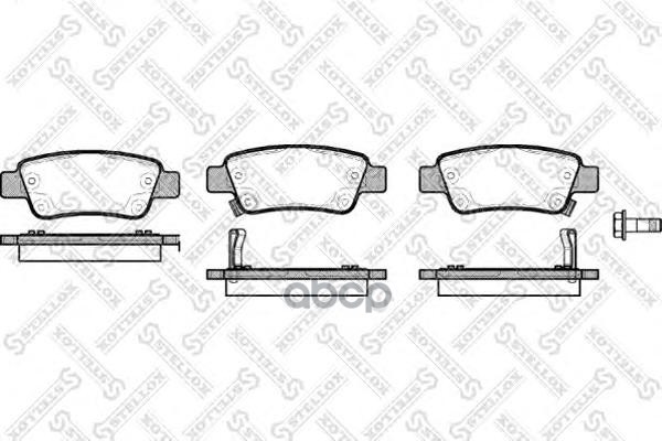 

Колодки дисковые з. Honda CR-V 2.0/2.2D/2.4 06> 001 082B-SX =1290 02