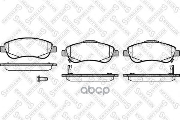 

Колодки дисковые п. Honda CR-V 2.0/2.2D/2.4 06> 001 081B-SX =1289 02