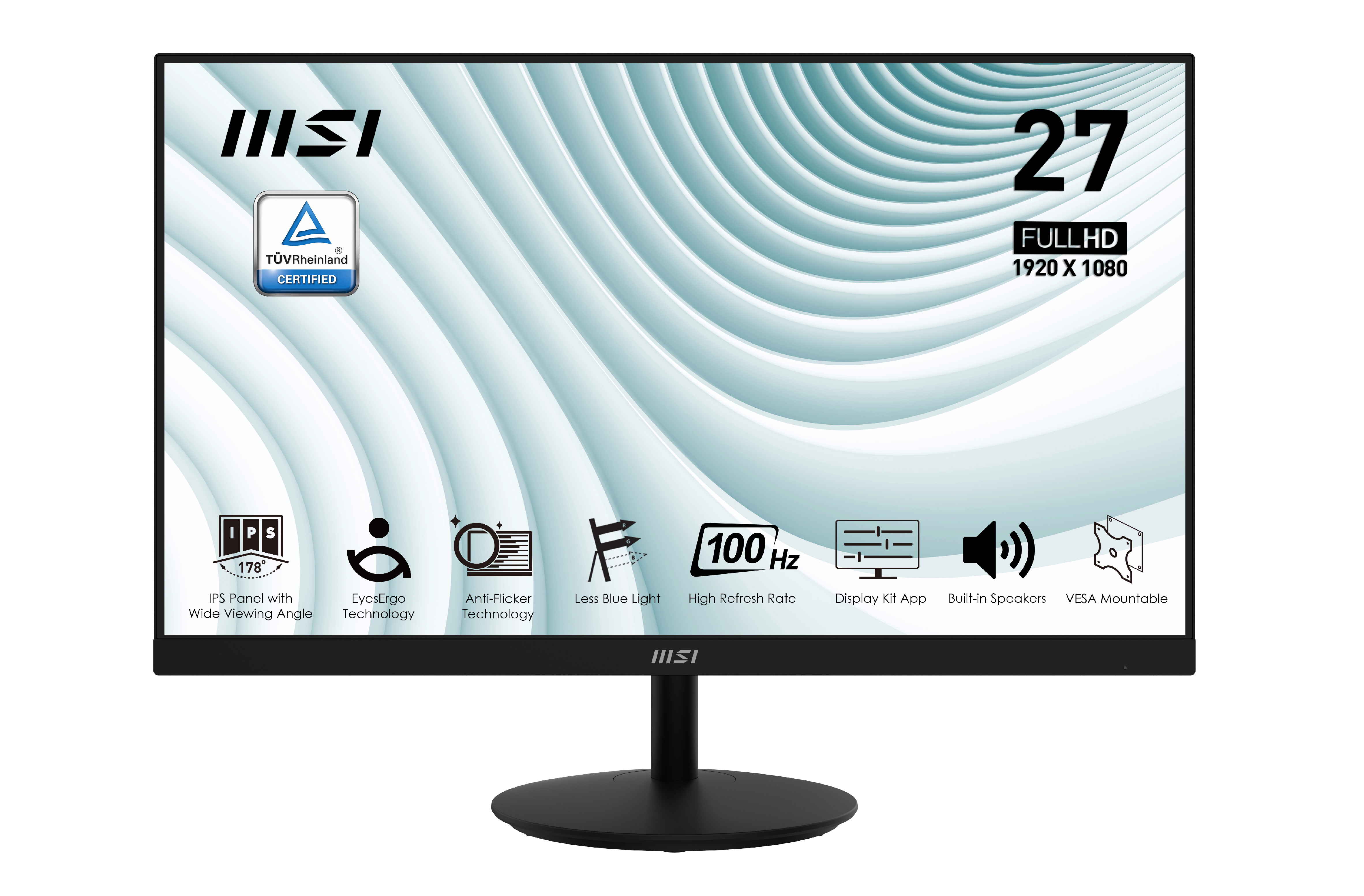 

27" Монитор MSI PRO MP271A черный 100Hz 1920x1080 IPS, PRO MP271A