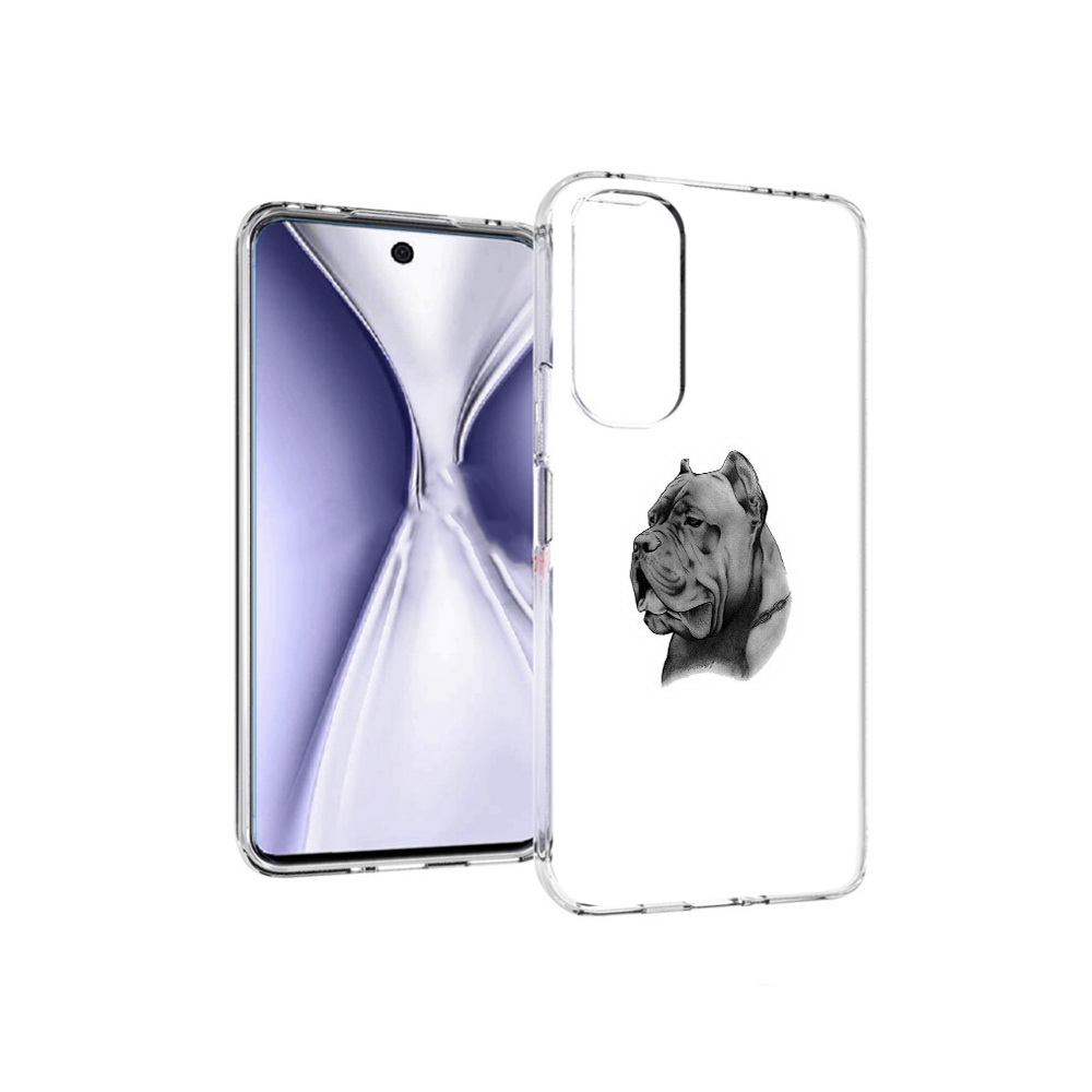 

Чехол MyPads Tocco для Huawei Honor X20 грозный бульдог, Прозрачный, Tocco