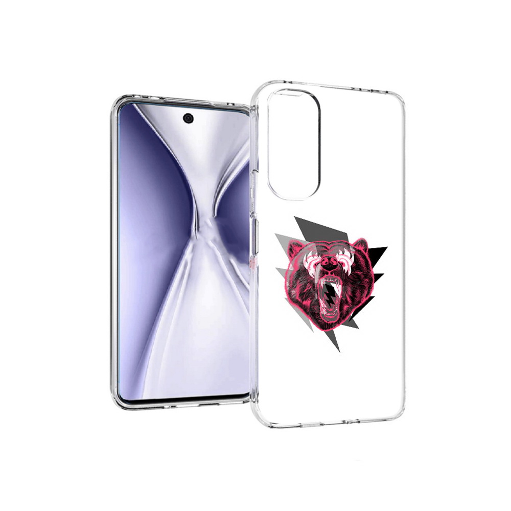 

Чехол MyPads Tocco для Huawei Honor X20 грозовой медведь, Прозрачный, Tocco