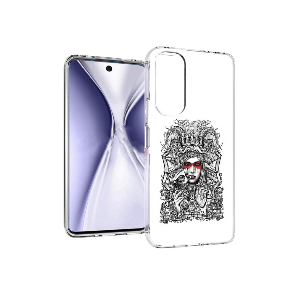 

Чехол MyPads Tocco для Huawei Honor X20 грусная девушка, Прозрачный, Tocco