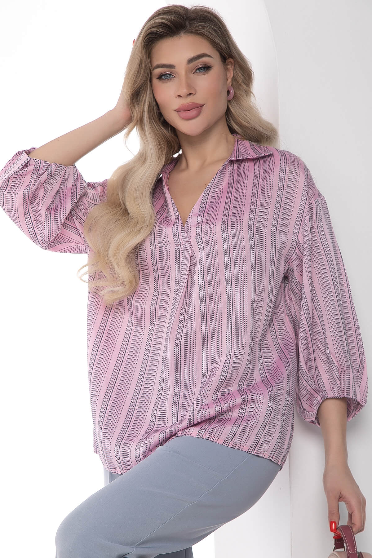 

Блуза женская LT Collection Кейт розовая 48 RU, Розовый, Кейт