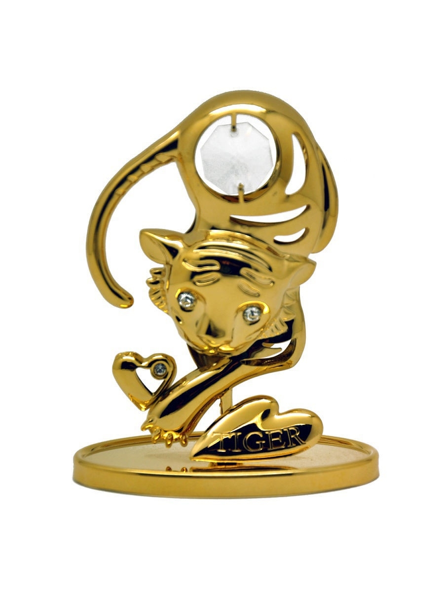 

Фигурка Тигр CRYSTOCRAFT 342-001-GCL золотистый, 342-001-GCL
