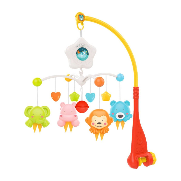 

Мобиль механический, TOMIX музыкальный Toys Blue/Red