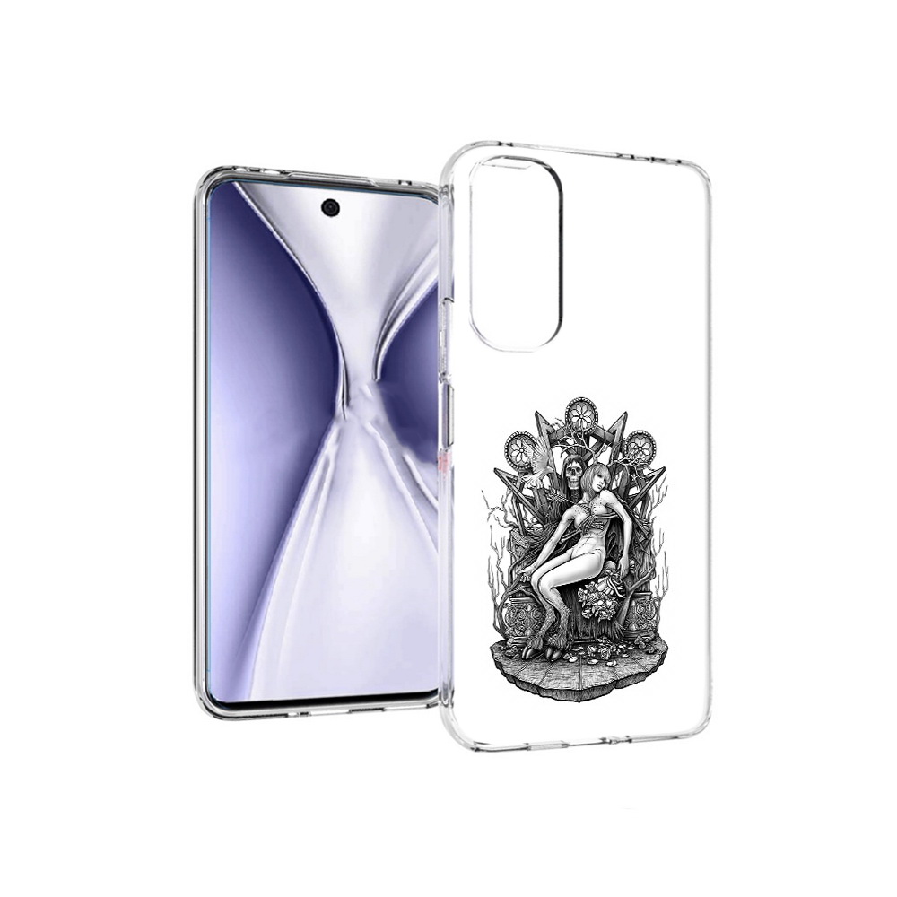 

Чехол MyPads Tocco для Huawei Honor X20 девушка на троне, Прозрачный, Tocco