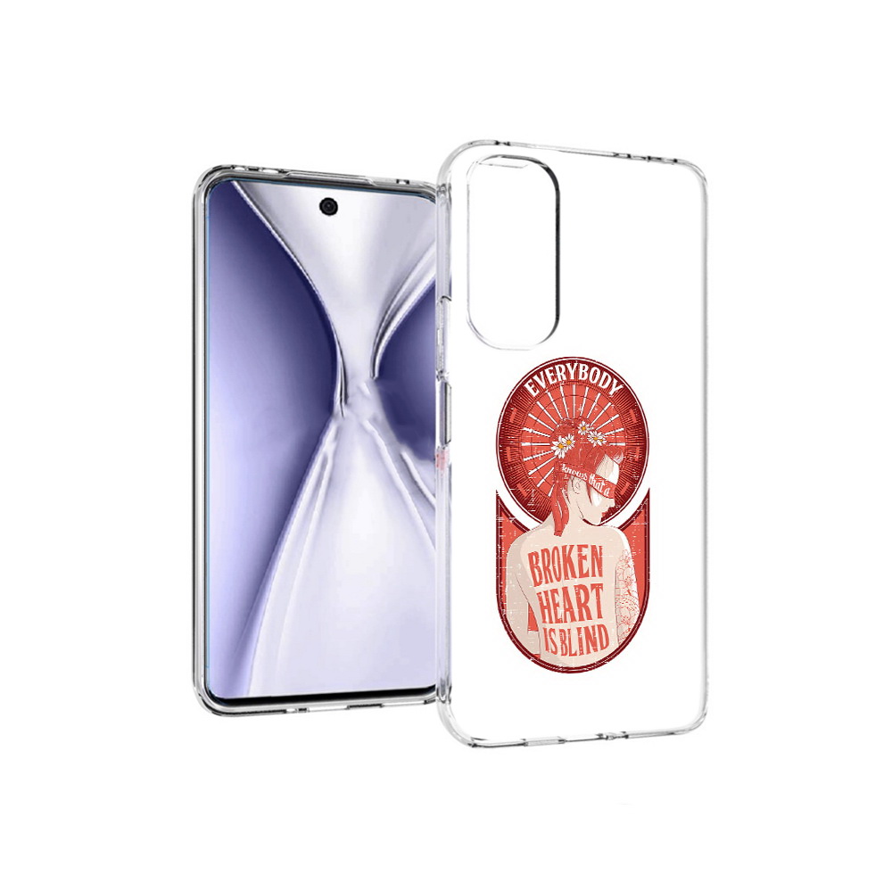 

Чехол MyPads Tocco для Huawei Honor X20 девушка разбитое сердце, Прозрачный, Tocco