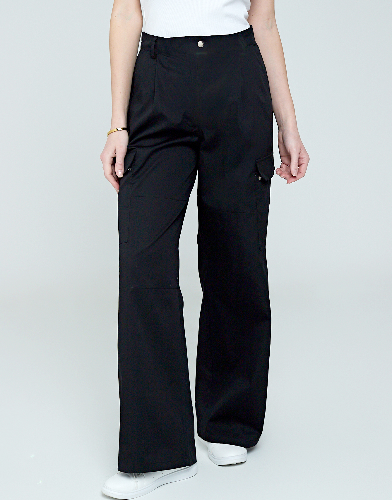 Брюки женские IRINA EGOROVA Cargo pants1 черные 42 RU