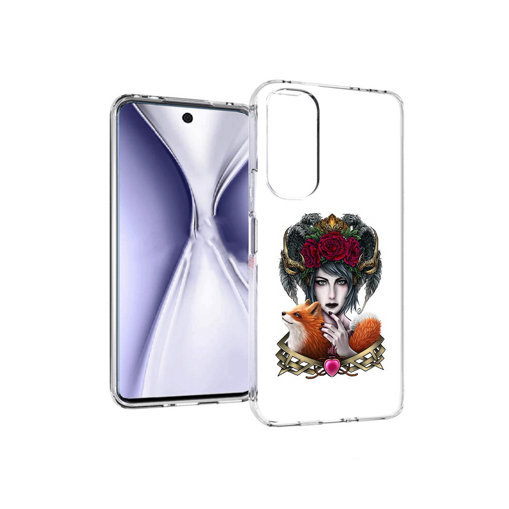 

Чехол MyPads Tocco для Huawei Honor X20 девушка с лисой, Прозрачный, Tocco