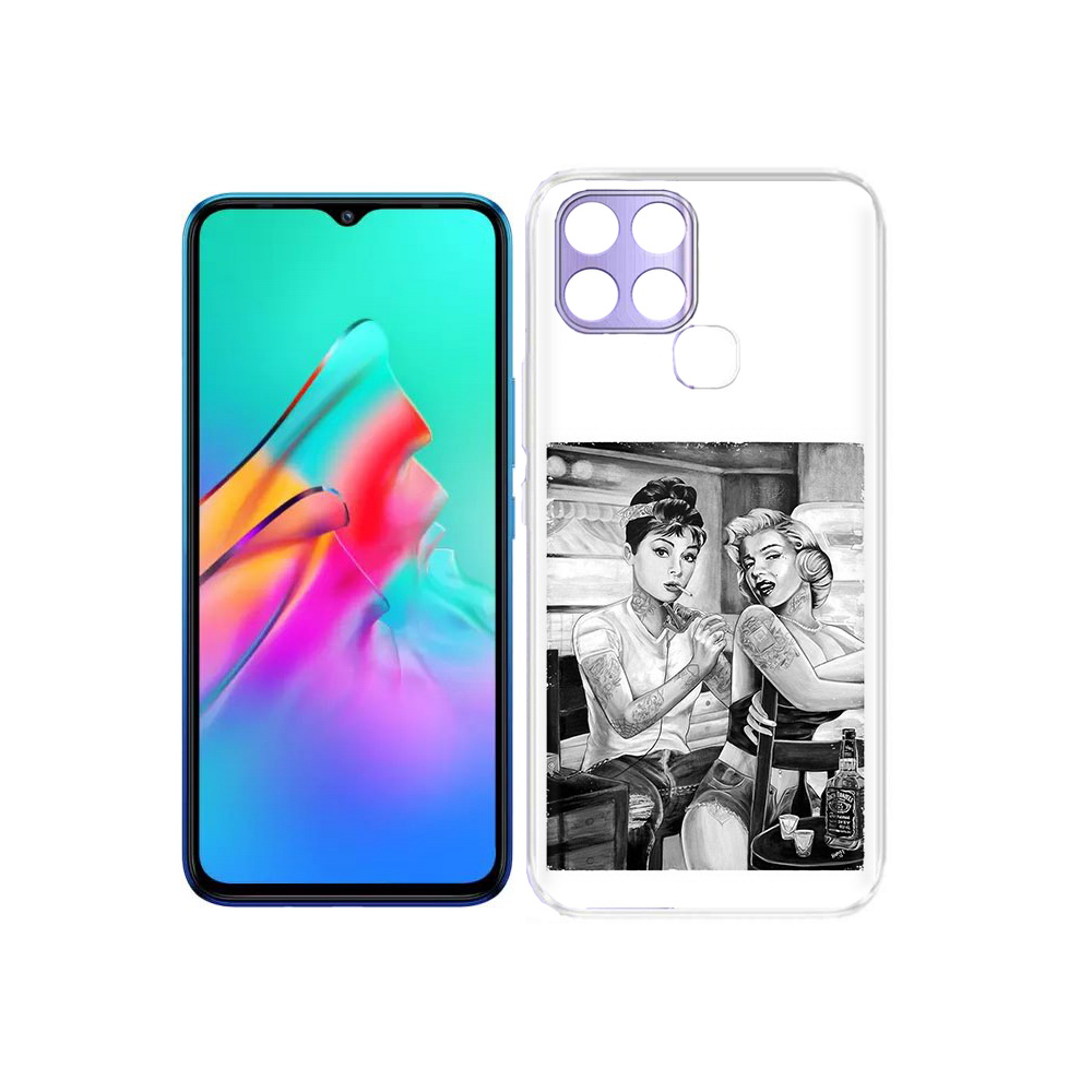 

Чехол MyPads Tocco для Infinix Smart 6 тату мастер, Прозрачный, Tocco