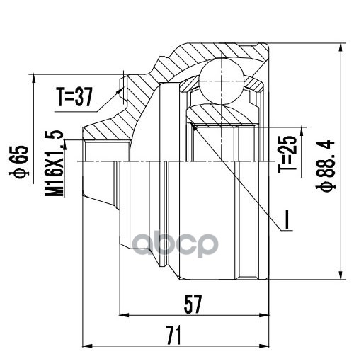 

Шрус Наружный Bmw 5 (09-->) Zikmar арт. Z87098R