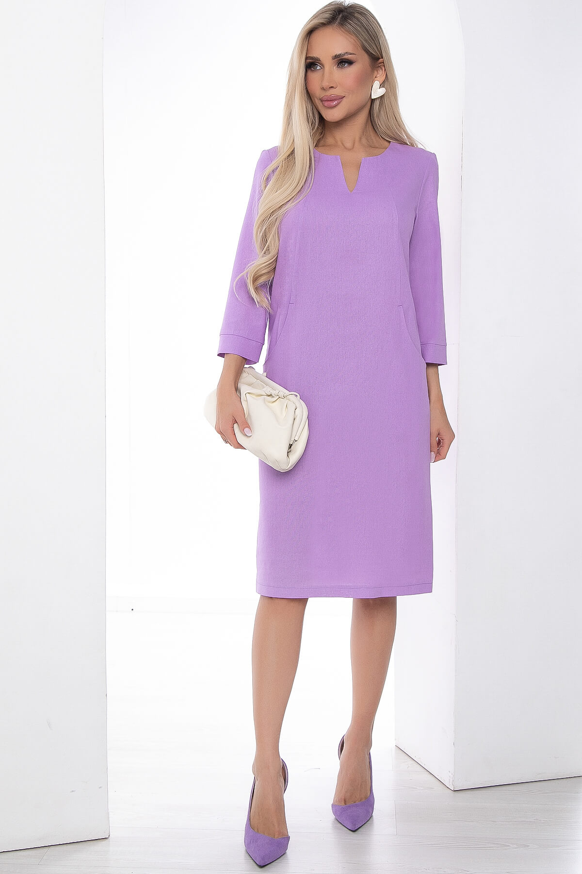 

Платье женское LT Collection Лилиан фиолетовое 52 RU, Фиолетовый, Лилиан