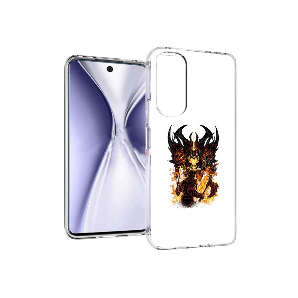 

Чехол MyPads Tocco для Huawei Honor X20 демон shadow fiend, Прозрачный, Tocco