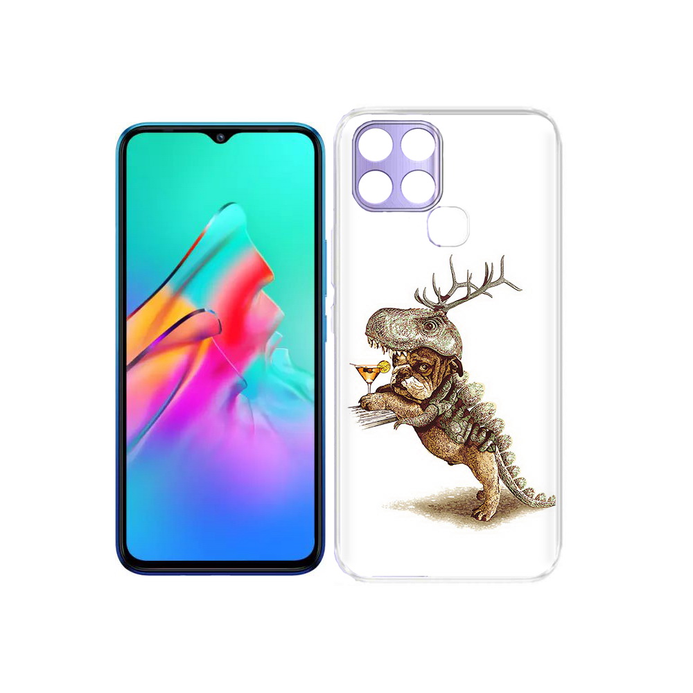 

Чехол MyPads Tocco для Infinix Smart 6 тематическая вечеринка, Прозрачный, Tocco