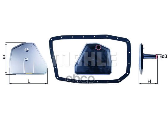 

Фильтр АКПП с прокладкой поддона BMW 7-E65/E66 / X3-E83 / X5-E53 KNECHT/MAHLE HX162D