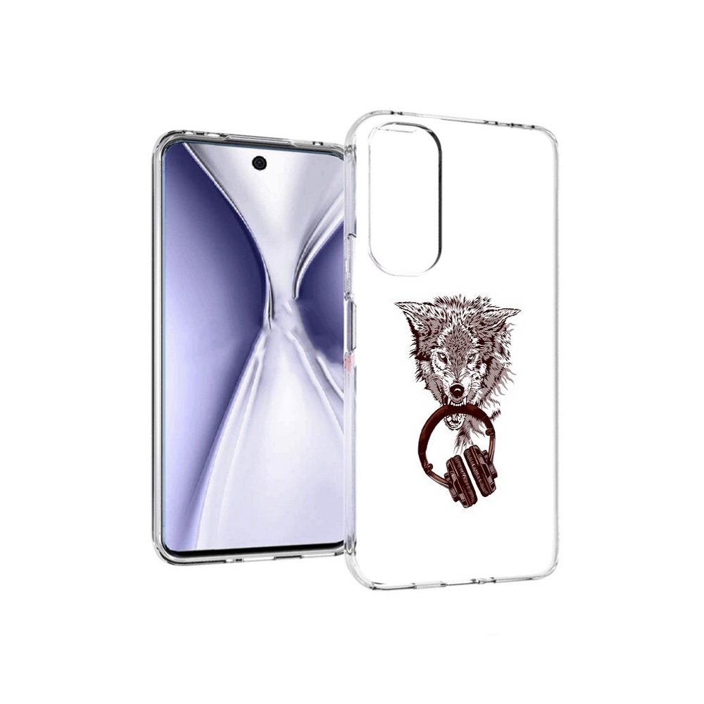 Чехол MyPads Tocco для Huawei Honor X20 дикий волк