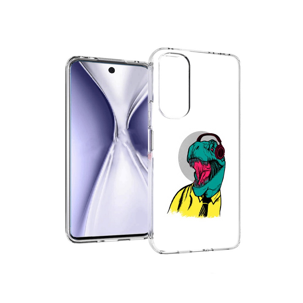 

Чехол MyPads Tocco для Huawei Honor X20 дино, Прозрачный, Tocco