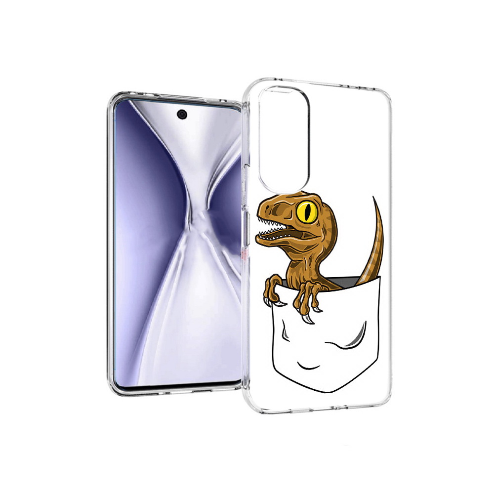 

Чехол MyPads Tocco для Huawei Honor X20 динозавр в кармане, Прозрачный, Tocco