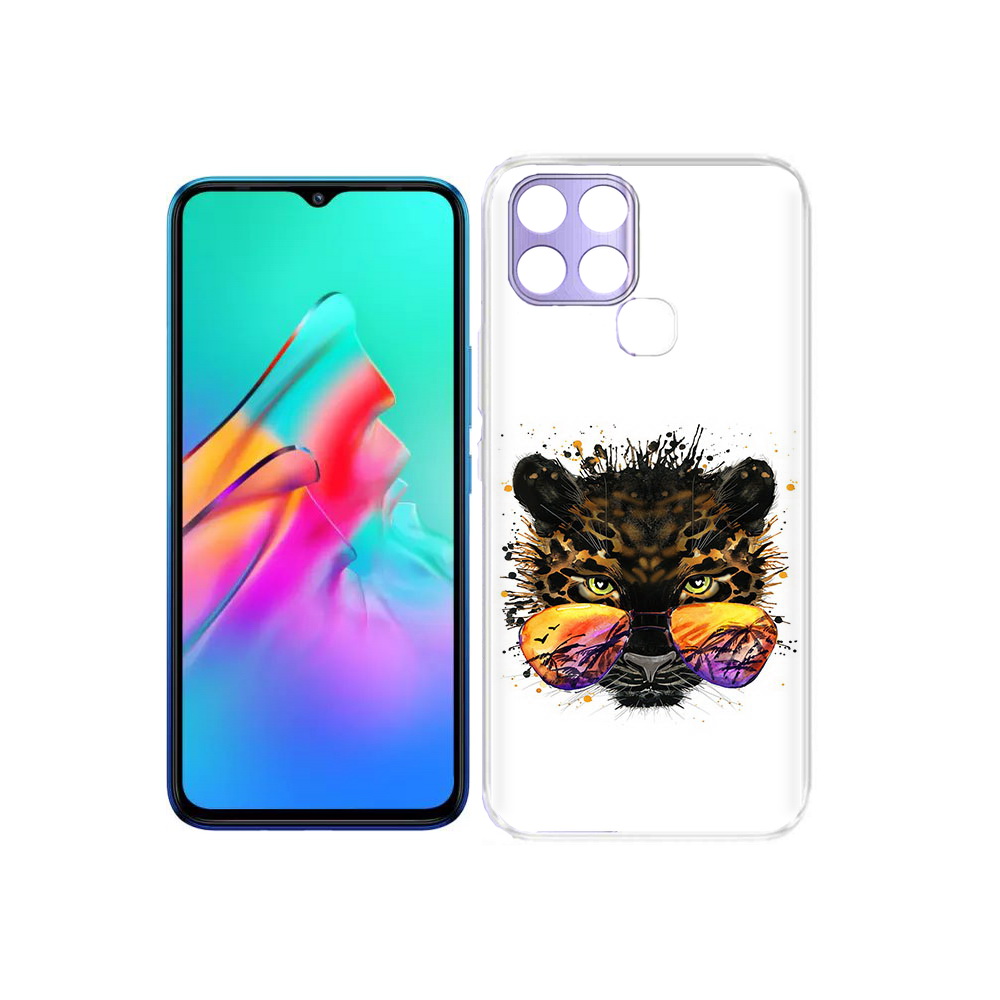 

Чехол MyPads Tocco для Infinix Smart 6 тропический леопард, Прозрачный, Tocco