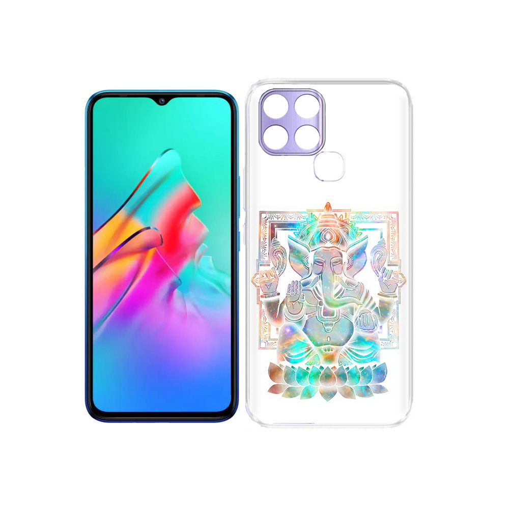 

Чехол MyPads Tocco для Infinix Smart 6 умный слон, Прозрачный, Tocco