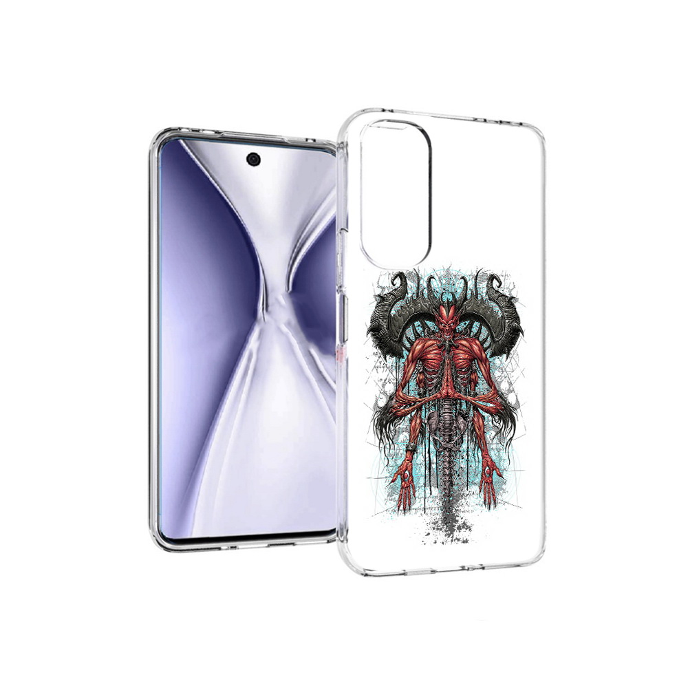 

Чехол MyPads Tocco для Huawei Honor X20 дьявол, Прозрачный, Tocco