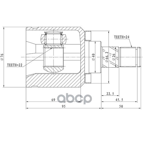 

Шрус Zikmar Z87639R