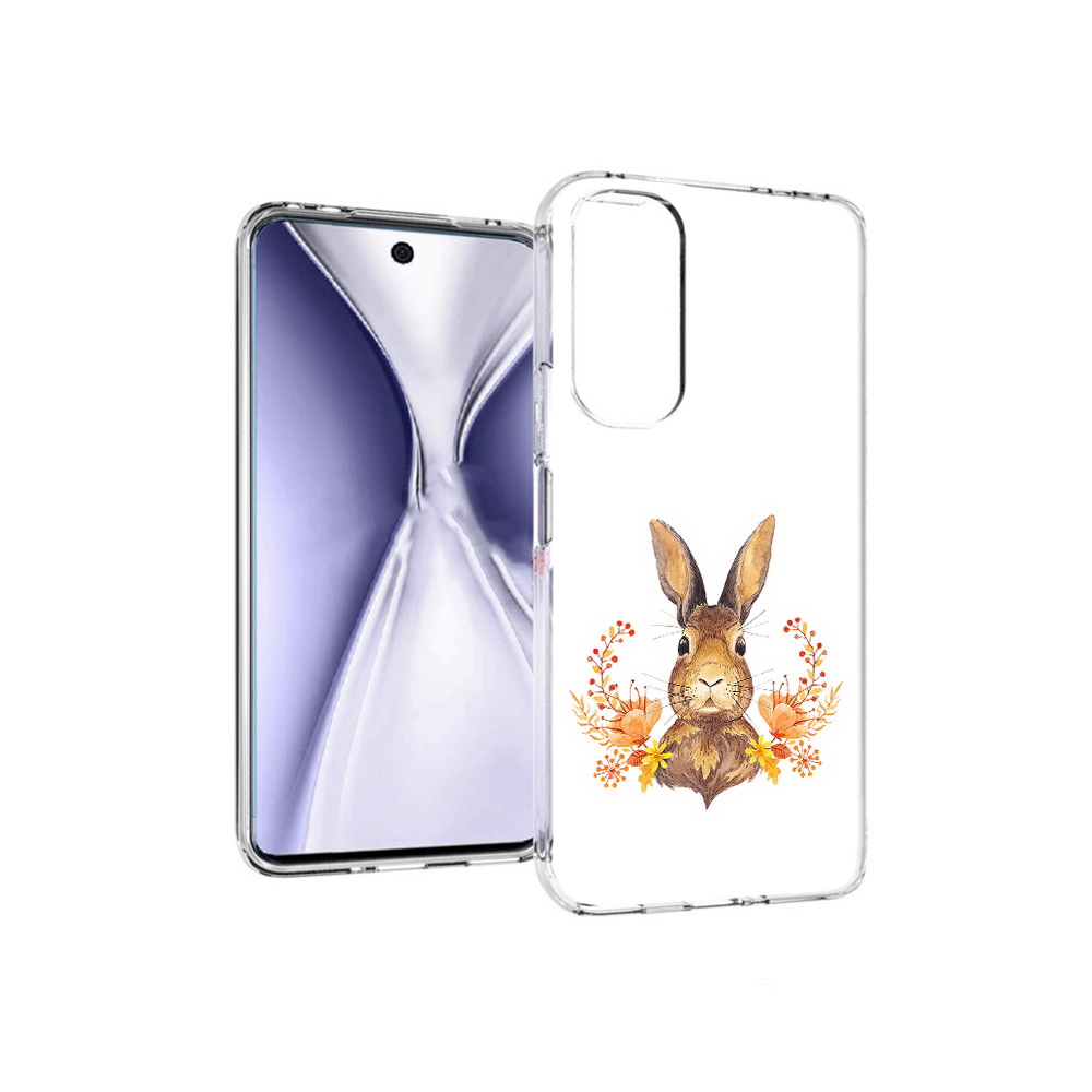 

Чехол MyPads Tocco для Huawei Honor X20 зайка в цветах, Прозрачный, Tocco